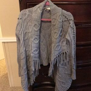 Fringe cardigan